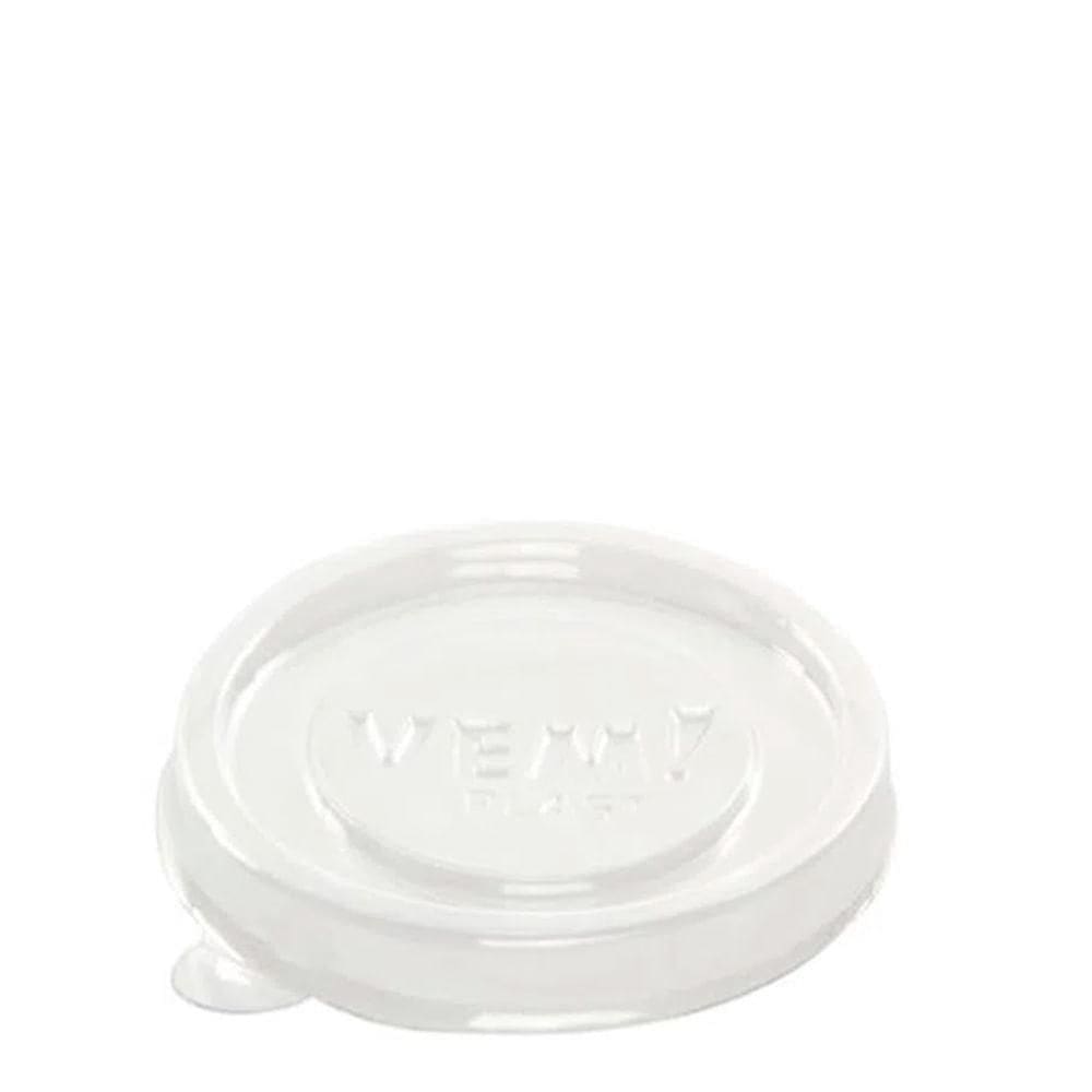 Tampa Descartável Para Ramequim 150ml Natural em PVC VEM