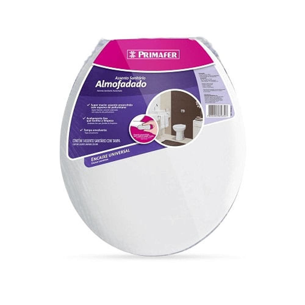 Assento Sanitário Branco Almofadado Primafer