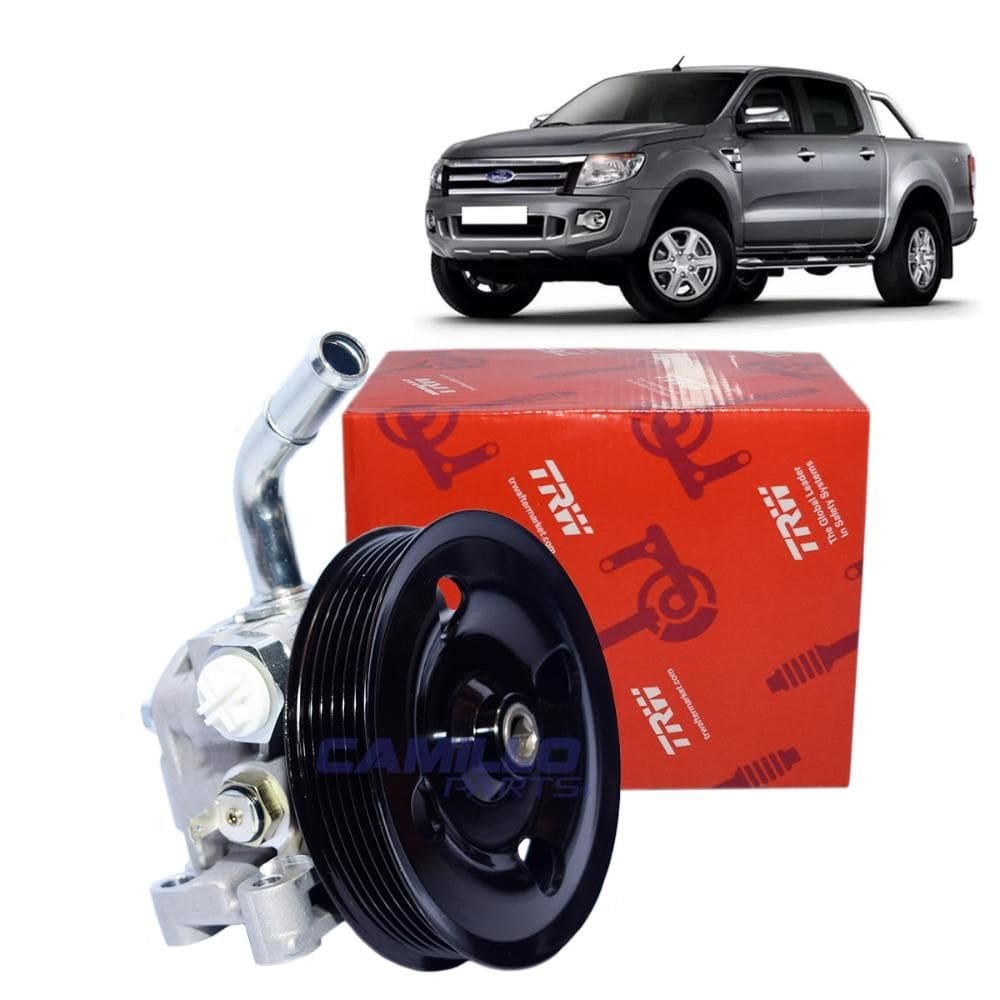 Bomba Oleo Hd Ford Ranger 4X2/4X4 Gasolina/Flex Motor 2.5 16V Duratec 2013-2017 -C/ Polia 6Pk- C/Sensor Ld-Cano P Frente