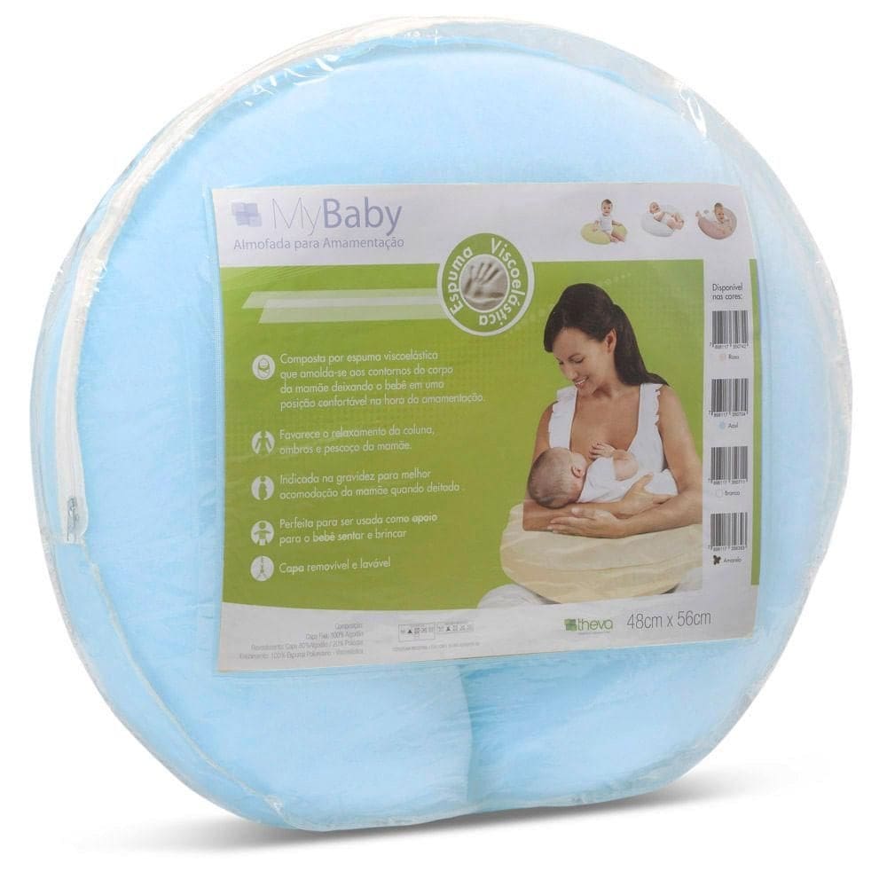 Almofada para Amamentação My Baby - 48x56 - Azul