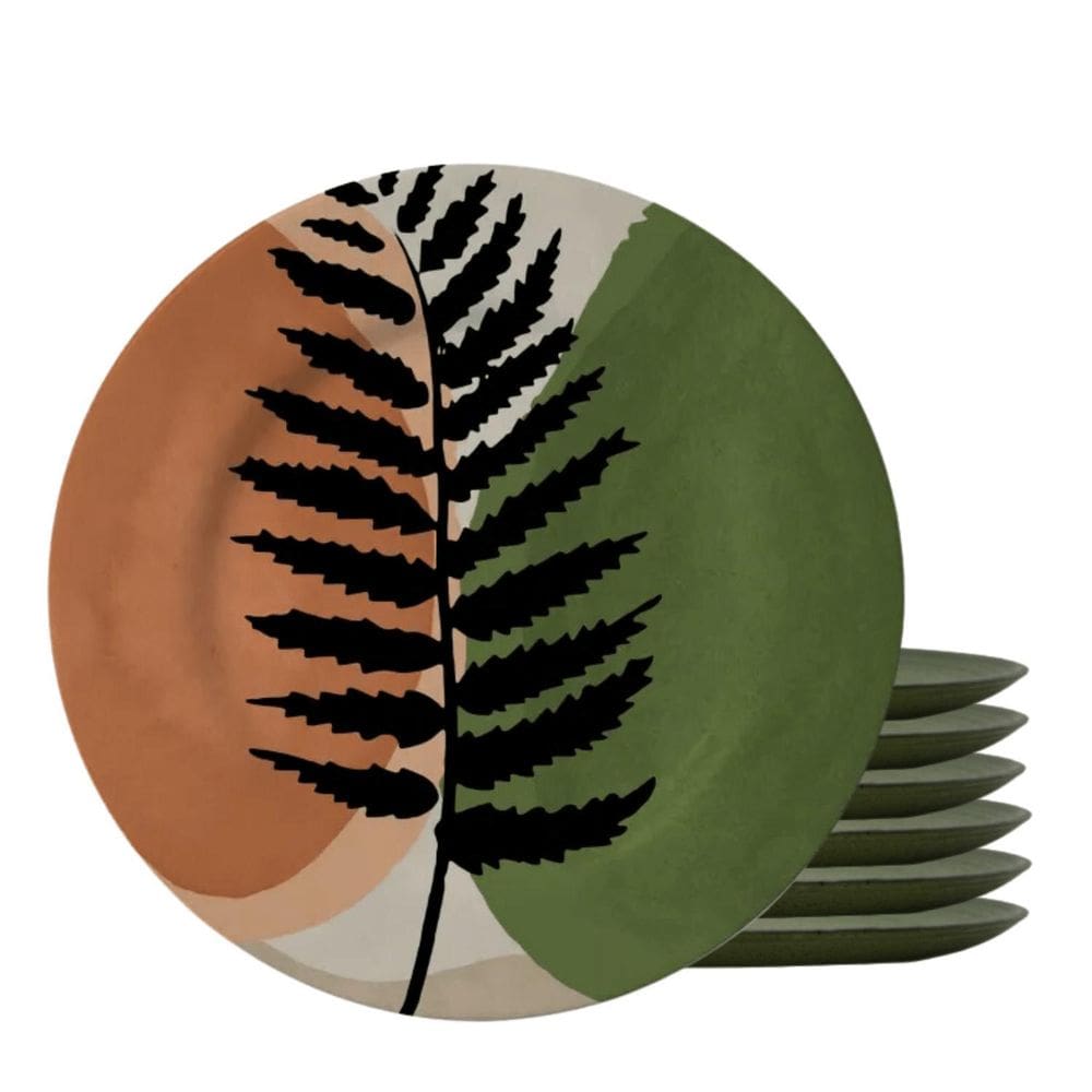 Jogo 6 Pratos De Sobremesa Cerâmica 20Cm Alleanza Atlântica