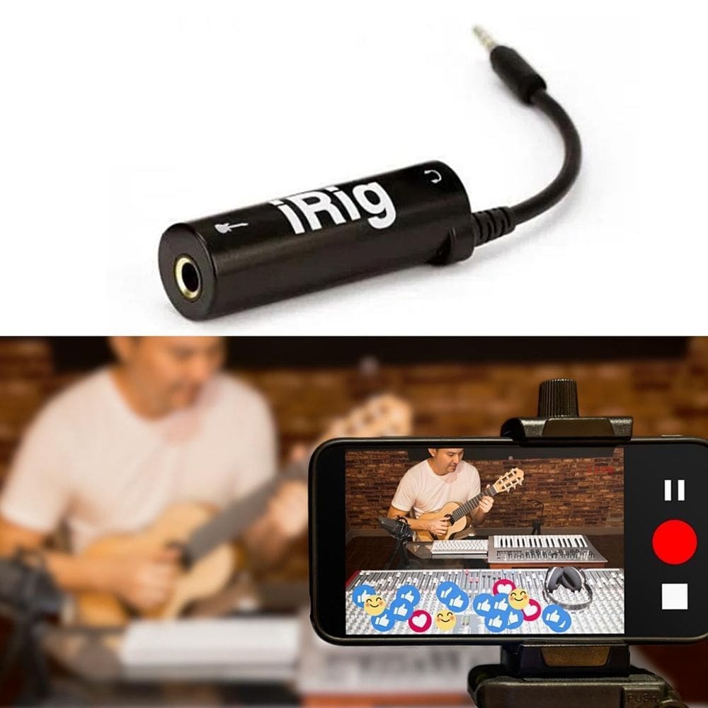 Irig Conversor Interface De Áudio Celular Guitarra Violão