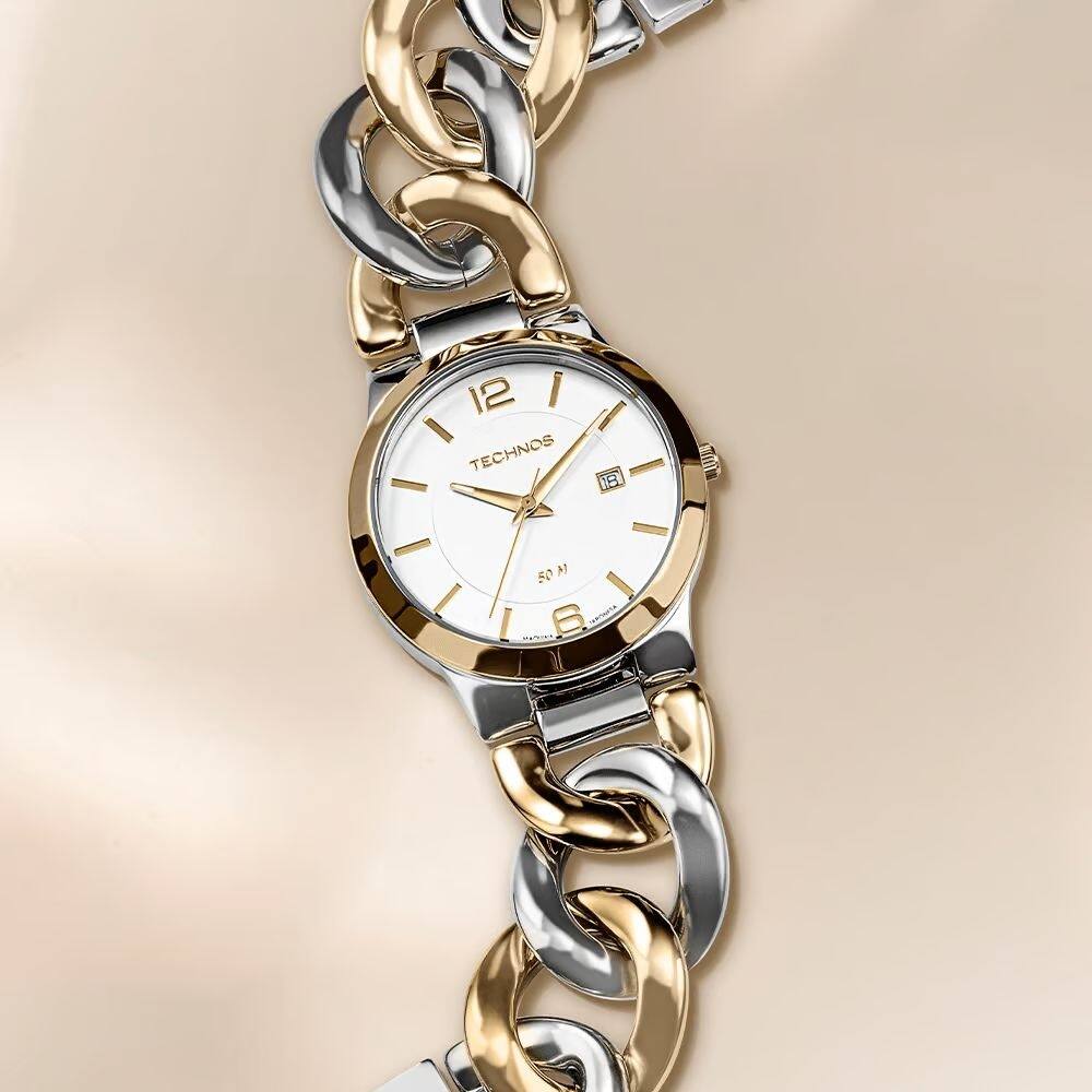 Relógio Technos Feminino Unique Bicolor 2115TWT/1K | Extra