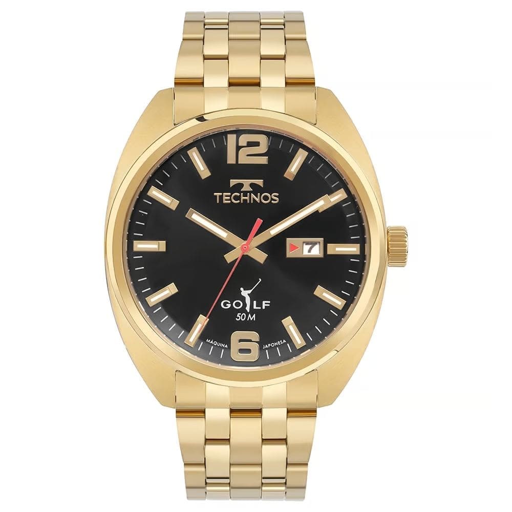 Relógio Technos Masculino Golf Dourado 2315LAP/1P