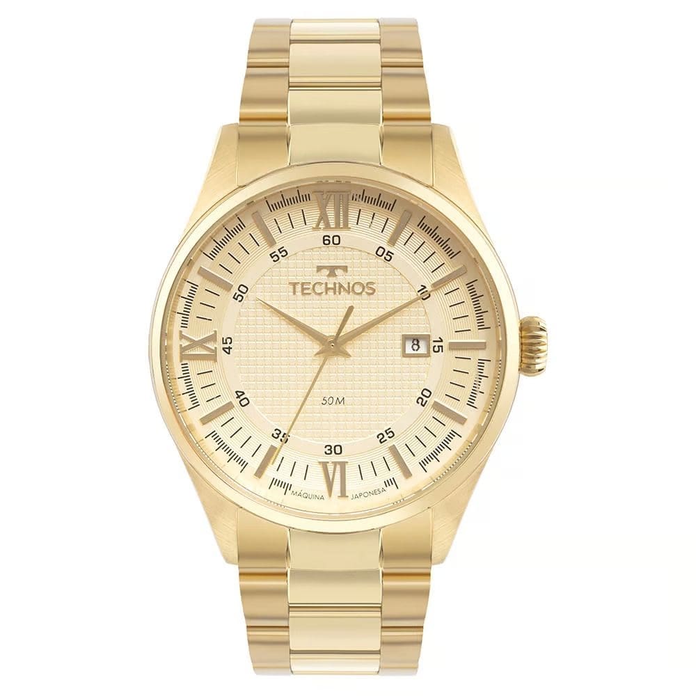 Relógio Technos Masculino Executive Dourado 2115TWF/1D