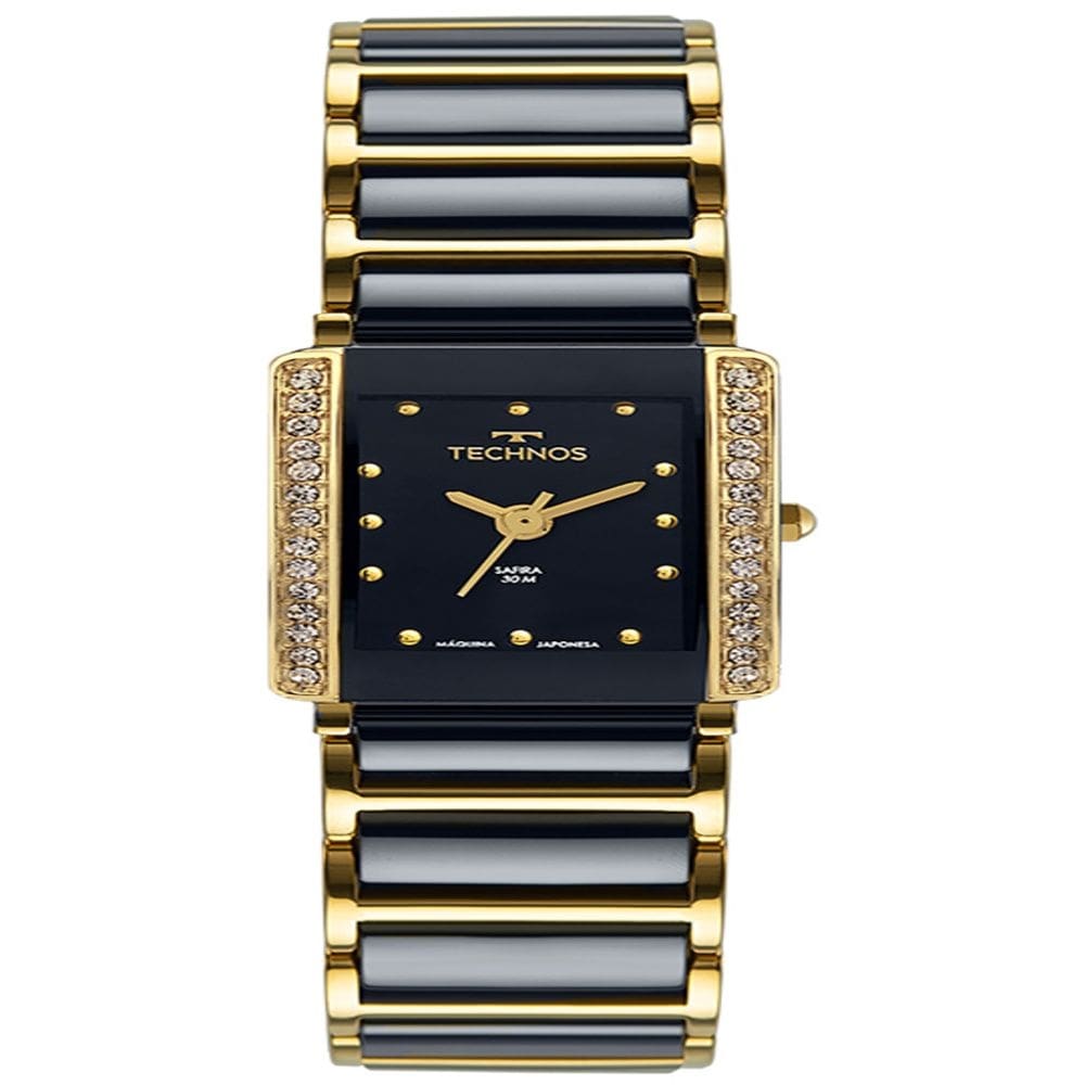Relógio Technos Feminino Ceramic/saphire Preto 5Y30XO/1A
