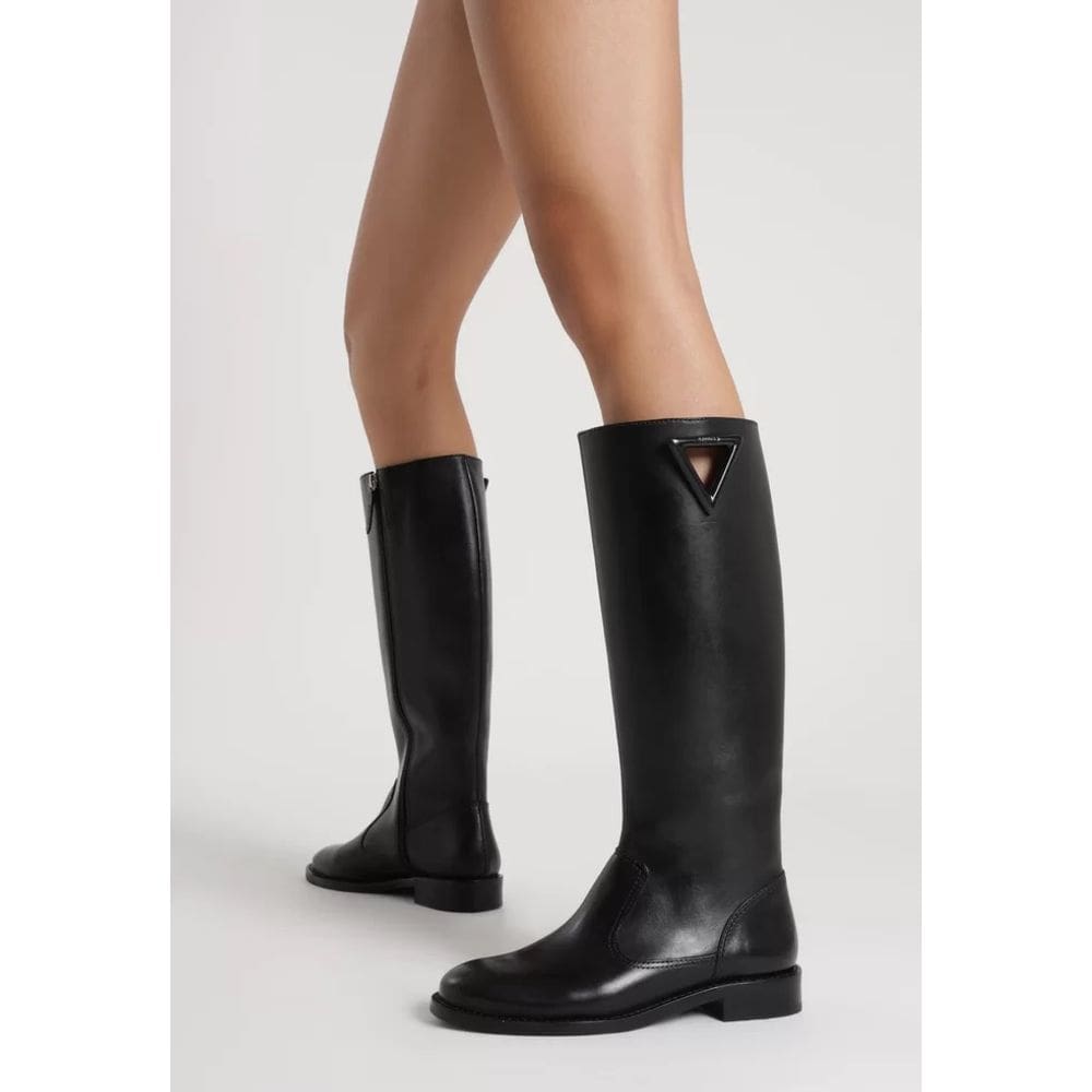 Bota Cano Longo Montaria Couro Schutz Feminino