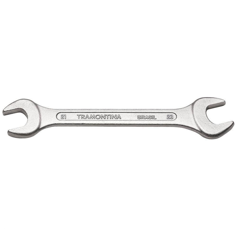 Chave Fixa 21x23 Mm Tramontina Basic Com Corpo Em Aço Especial Cromado Tramontina