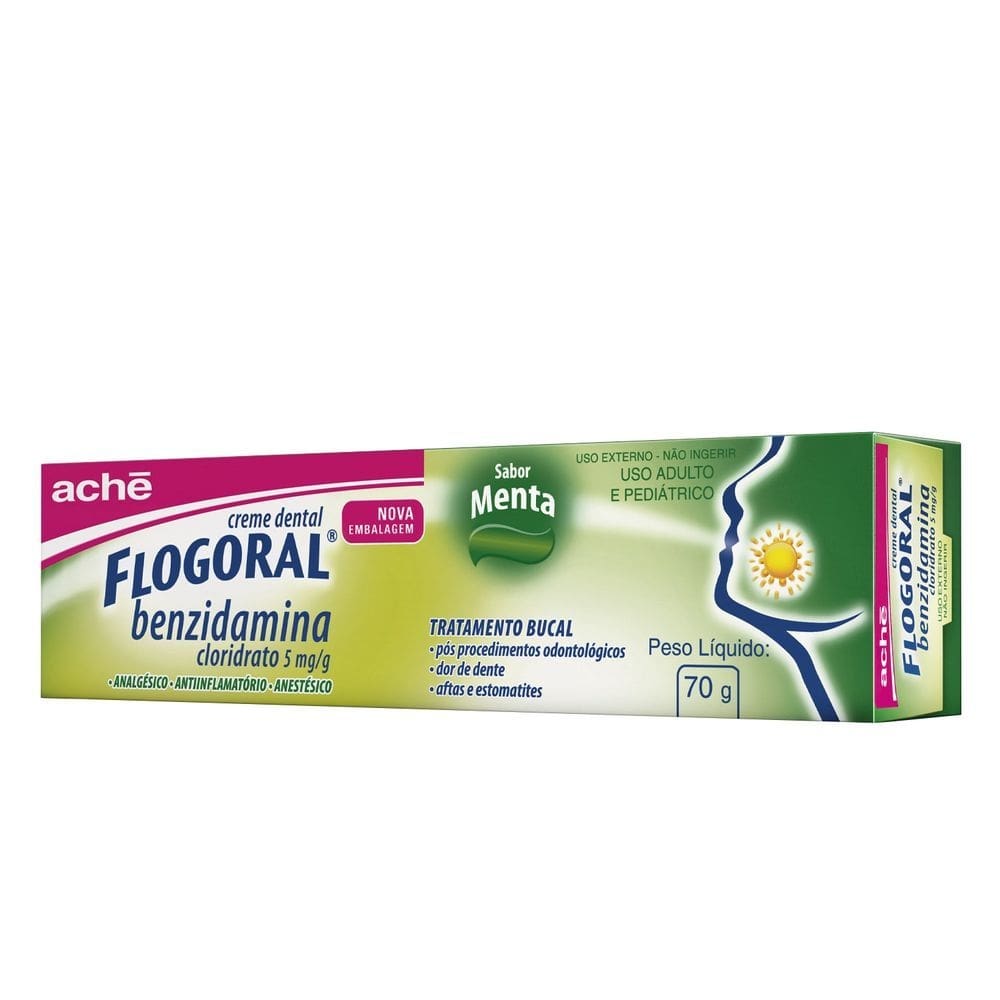 Flogoral Cr Dental Menta 70g