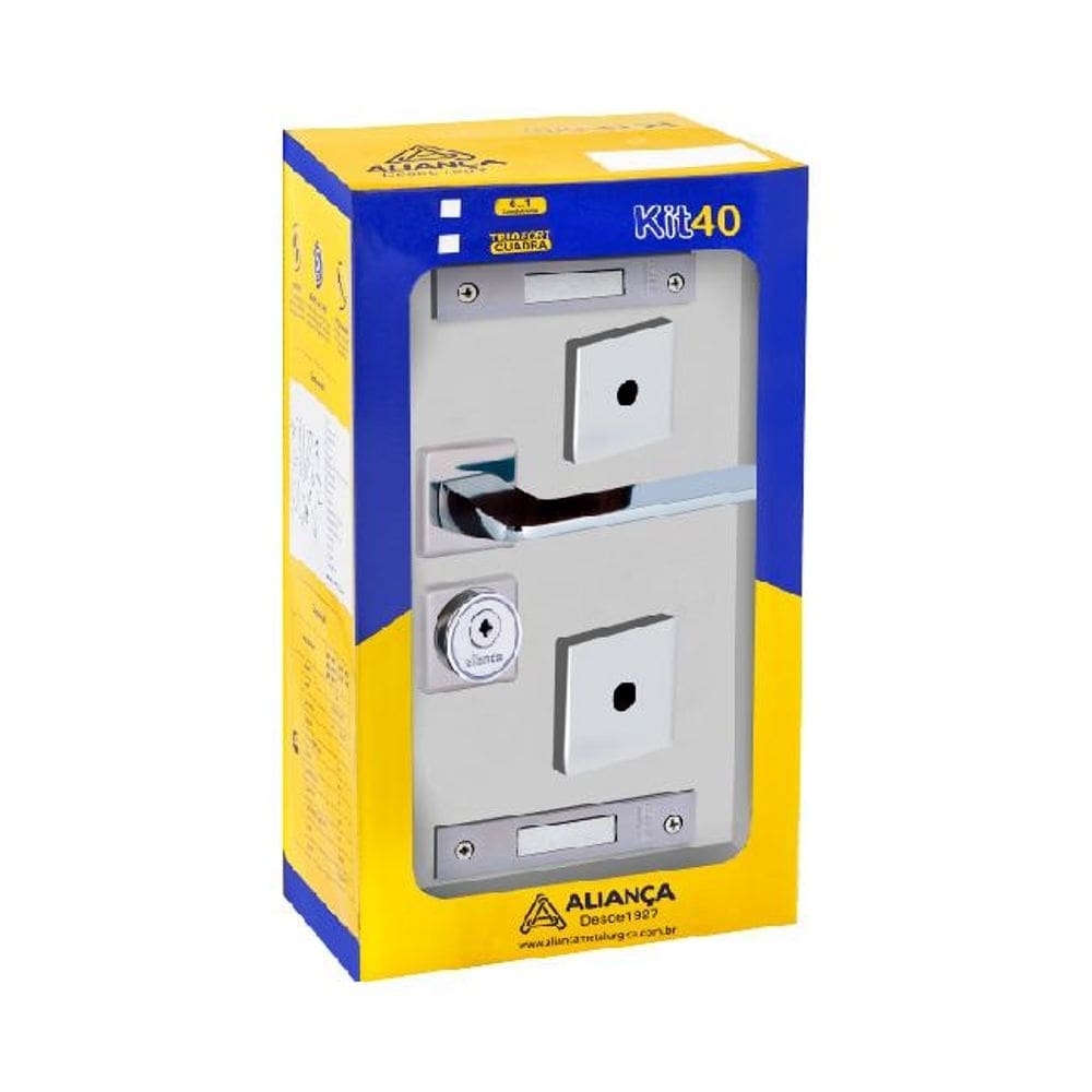 fechadura tetra ultra line 3x1 roseta s40 cromado alianca