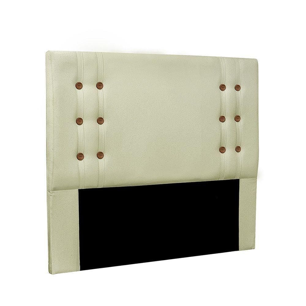 Cabeceira Gênova Para Cama Box Casal 140 Cm Linho Rustico Natural - D`rossi