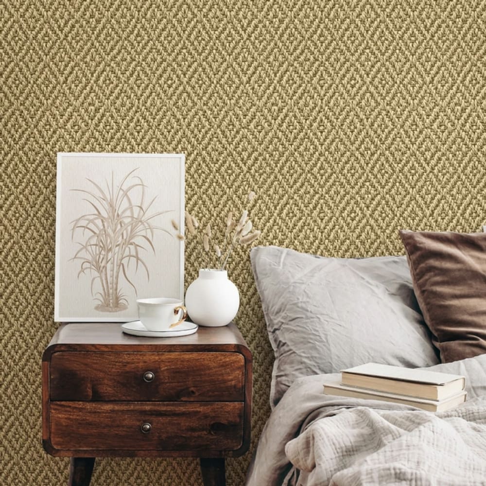Papel de Parede Struktura Geométrico Amarelo 45745