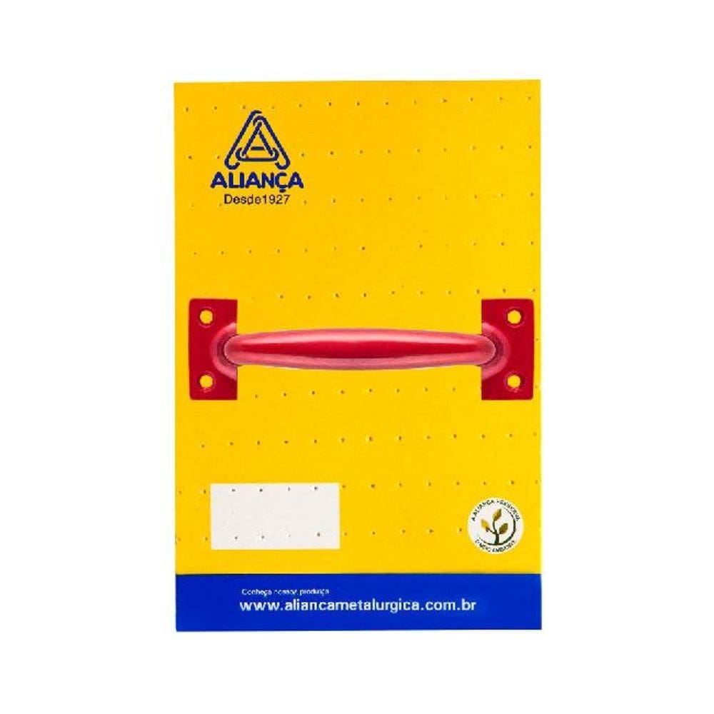 cartela puxador alca 86127 102mm vermelho alianca