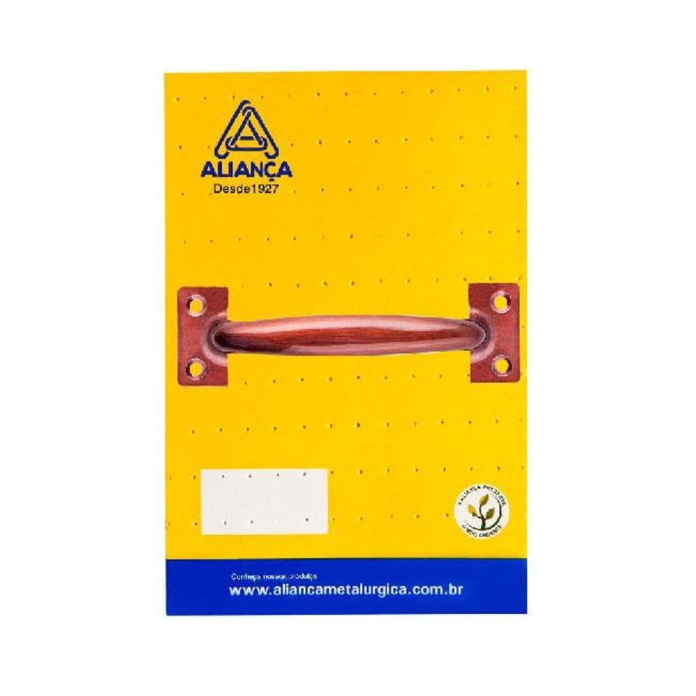 cartela puxador alca 86127 102mm fume alianca