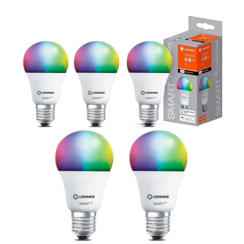 Kit 5 Lampadas Led Bulbo Inteligente Rgbw 9w 127v Ledvance