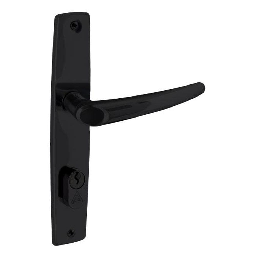 fechadura entrada joy espelho 40mm preto fosco alianca