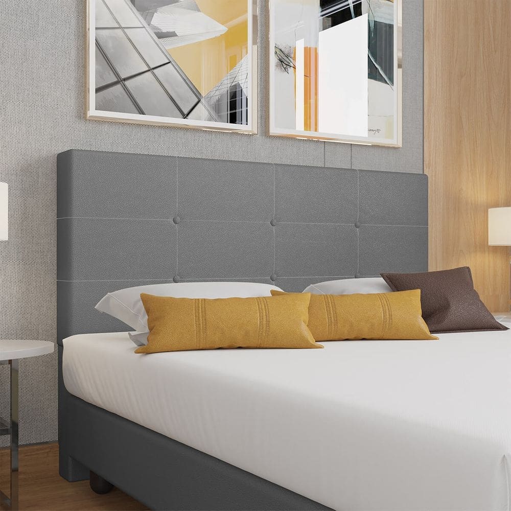 Cabeceira Estofada King Size 195 cm Terra Corino SkyBox