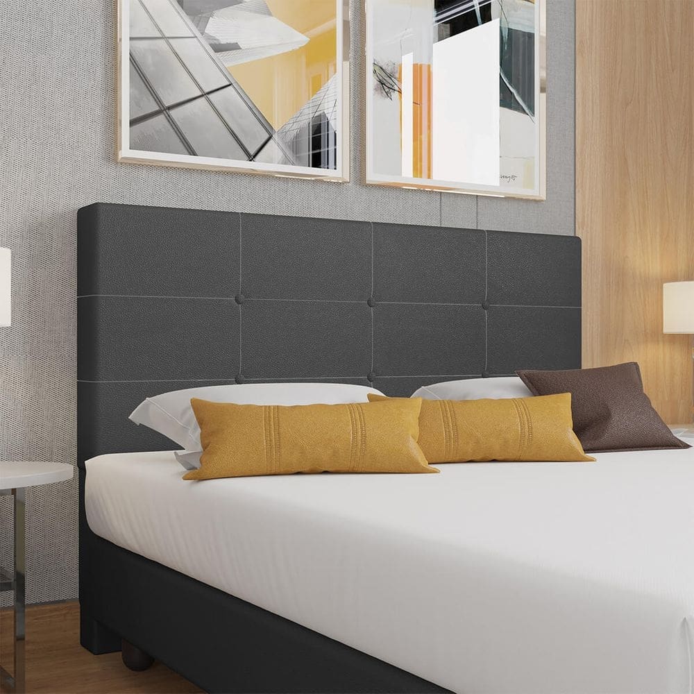 Cabeceira Estofada King Size 195 cm Terra Corino SkyBox