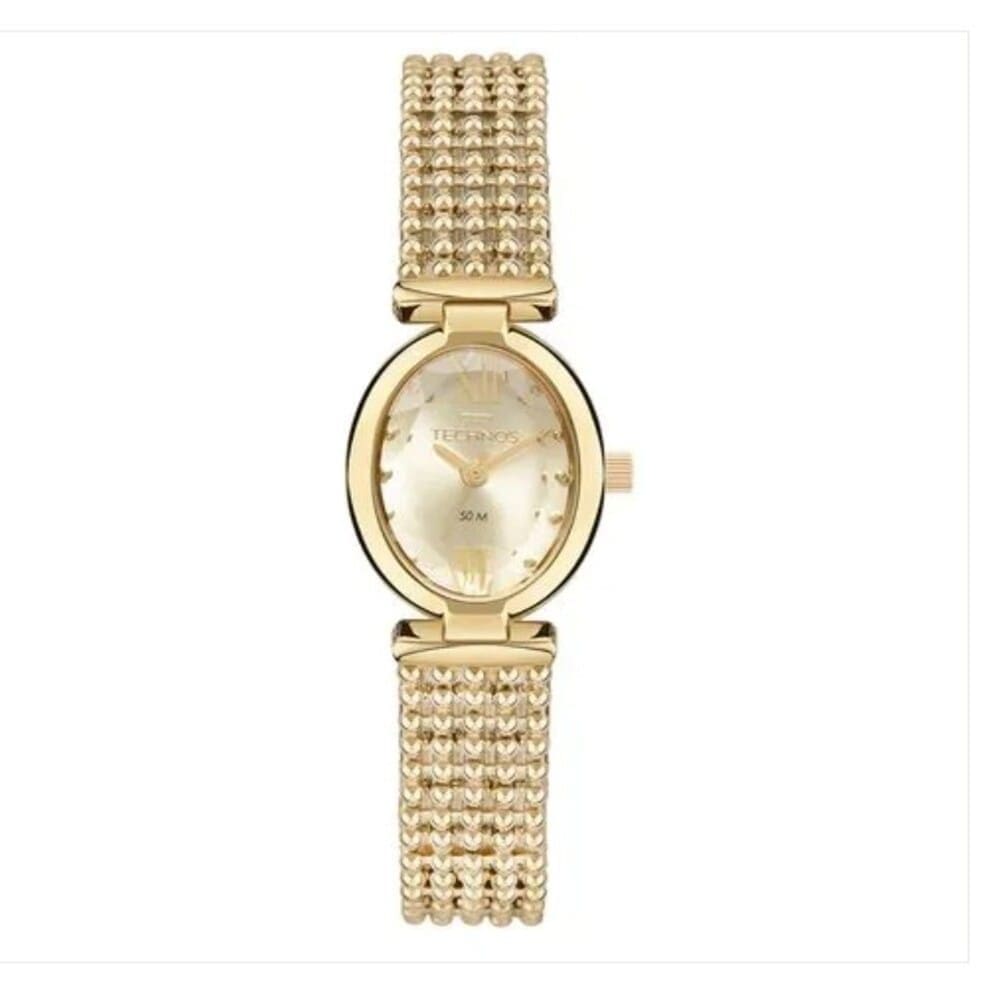 Relógio Technos Feminino Mini Joia Dourado 2035MZH/1D