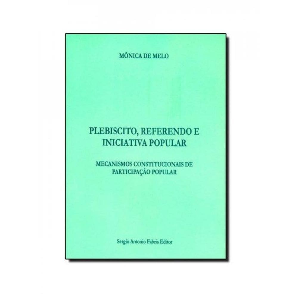 Plebiscito, Referendo E Iniciativa Popular - 2020