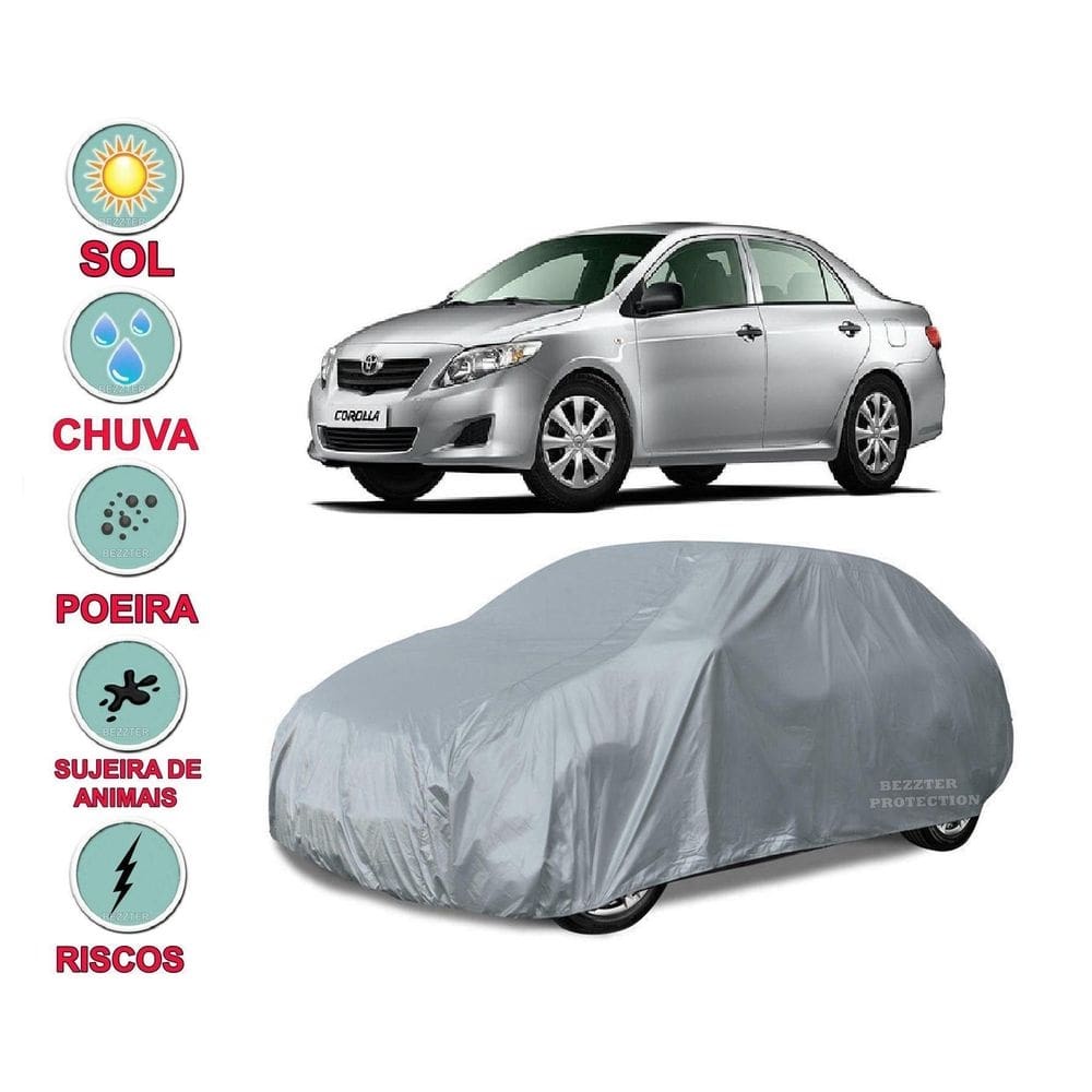 Capa cobrir carro corolla impermeável proteção