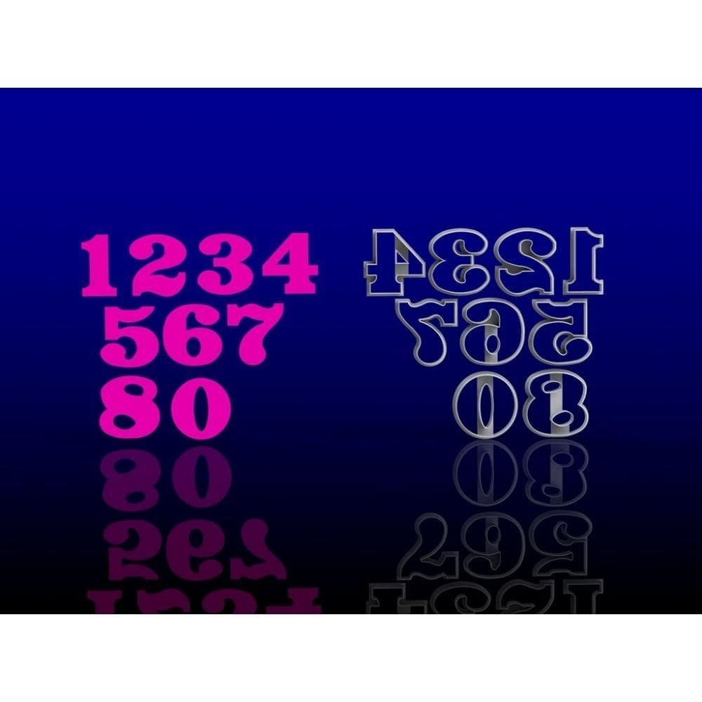 Cortador Números Para Donuts Tamanho 13 Cm