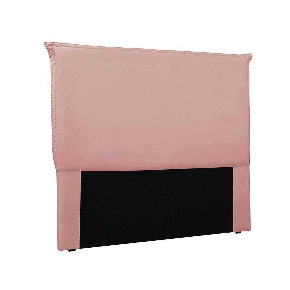 Cabeceira Cama Box Casal 140 cm Garden Veludo Rosa S04 - D`Rossi