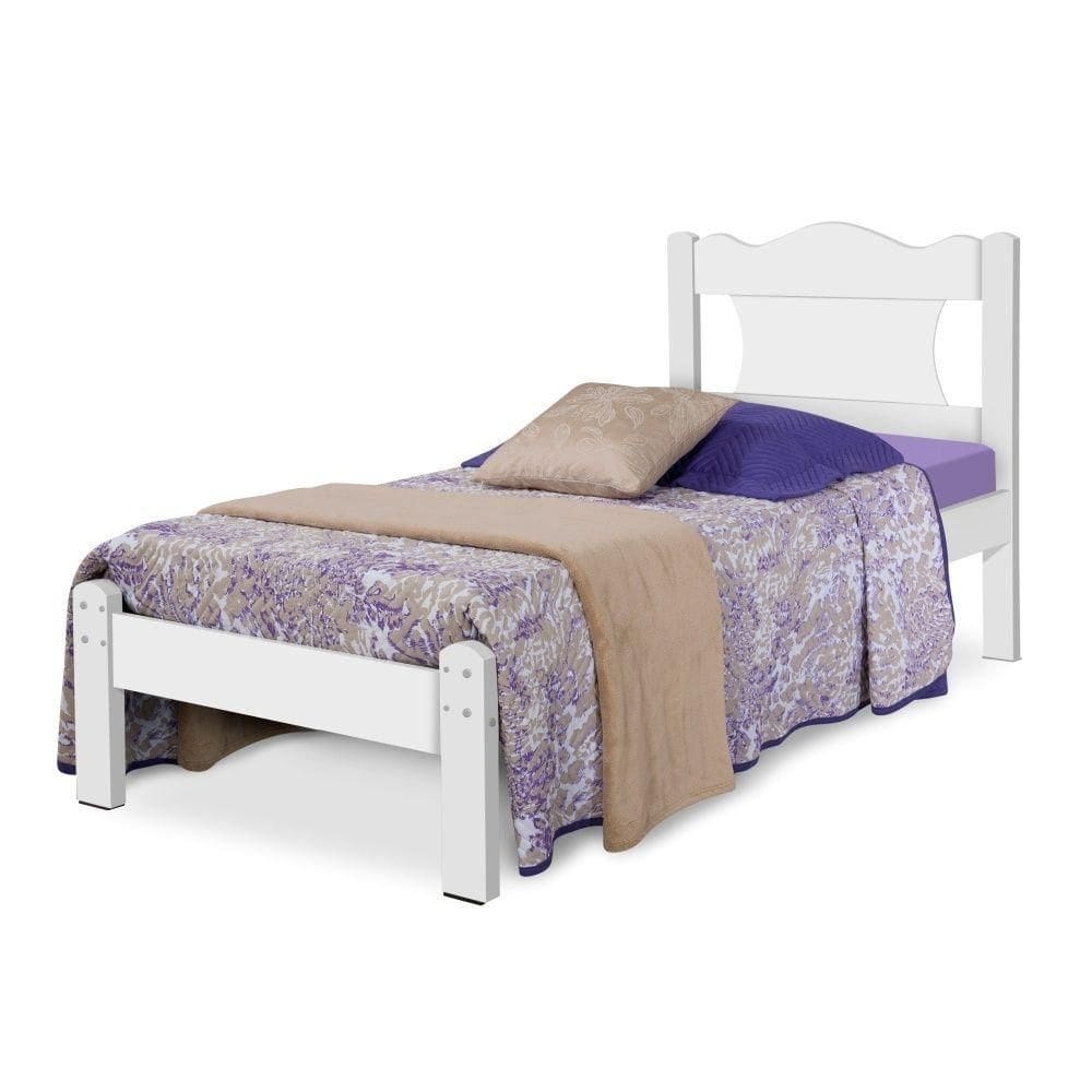 Cama Solteiro Virgil Branco