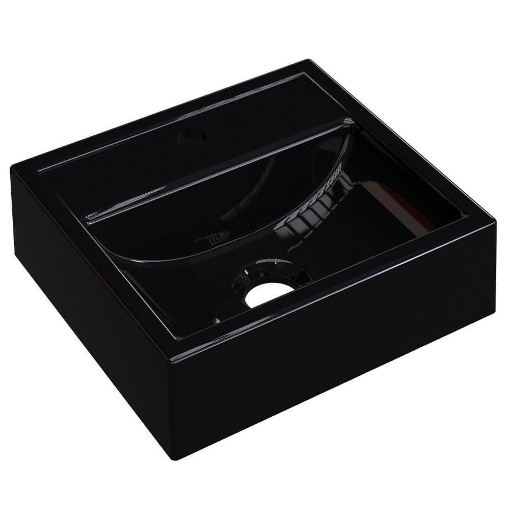 Cuba Pia De Apoio Para Banheiro Quadrada Kuad 32 C08 Preto