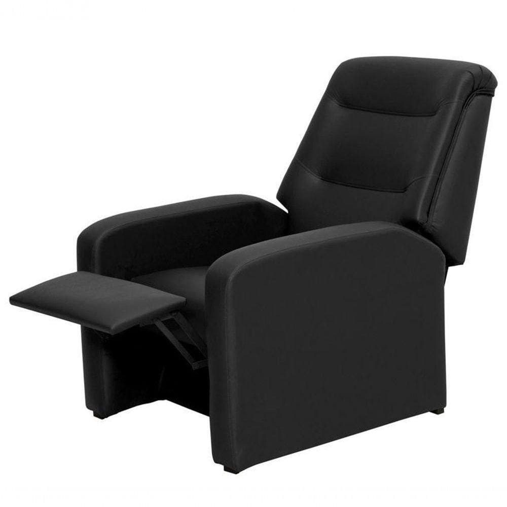 Poltrona Do Papai Reclinável Classic - Preto Corino