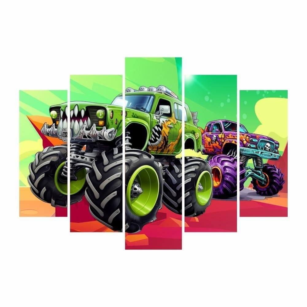 Kit Decoração Festa Aniversário Monster Truck Caminhão Race