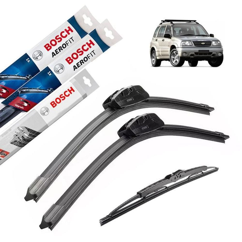 Kit limpador parabrisa bosch gm tracker 2006 2007 2008