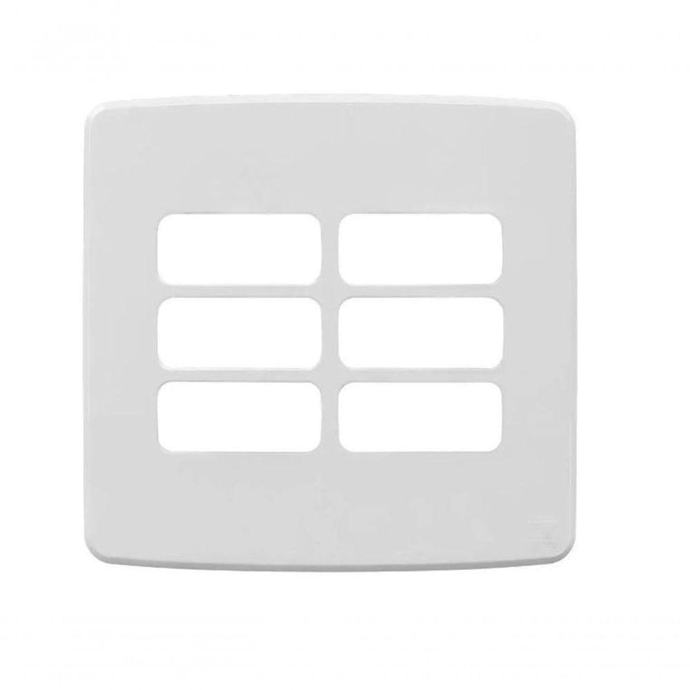 Placa 4x4&quot; 6 Posições Composé Branco