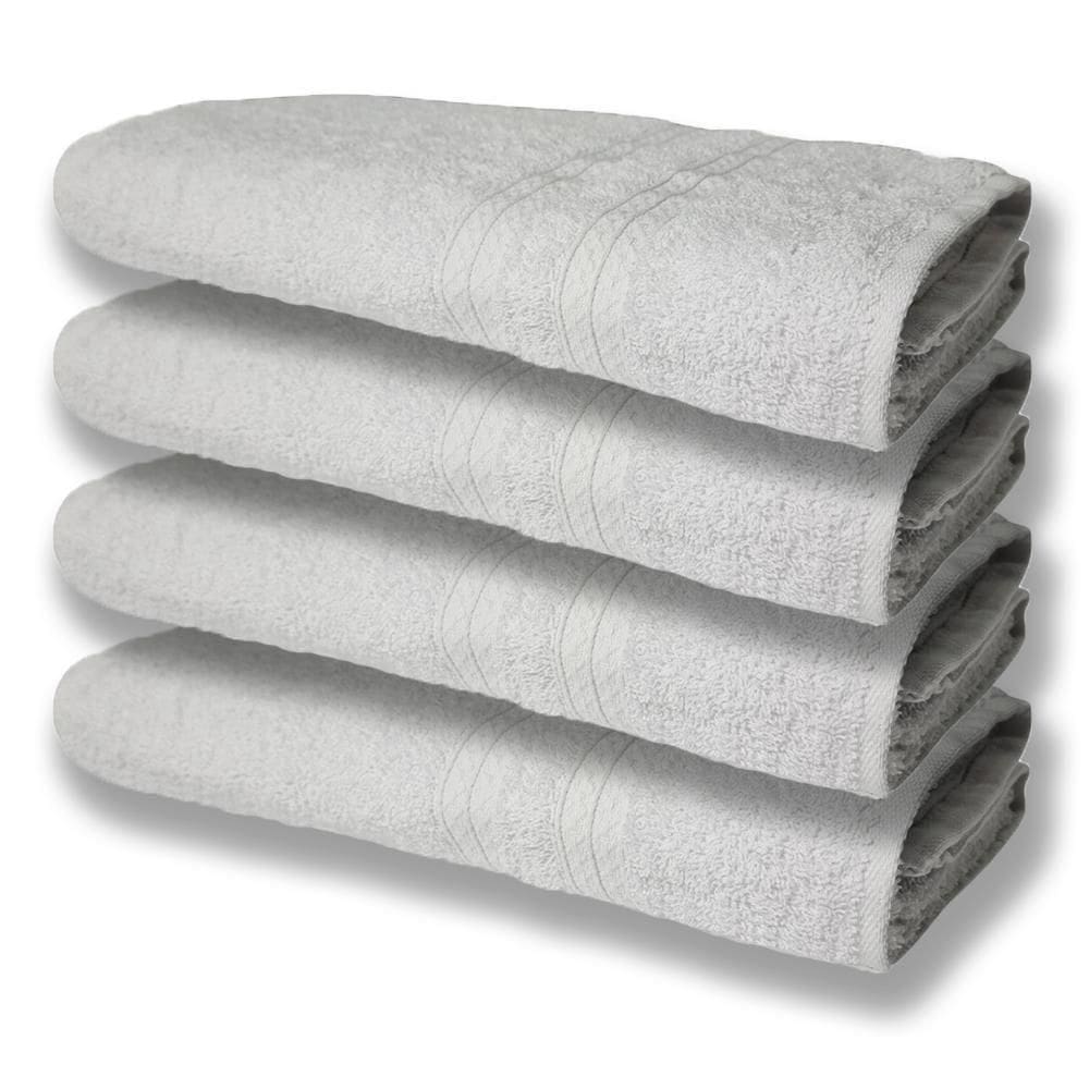 4 Toalhas Super Felpudas Grande E Grossa Algodão 80x150 Itália Soft Beka - Branco Branco