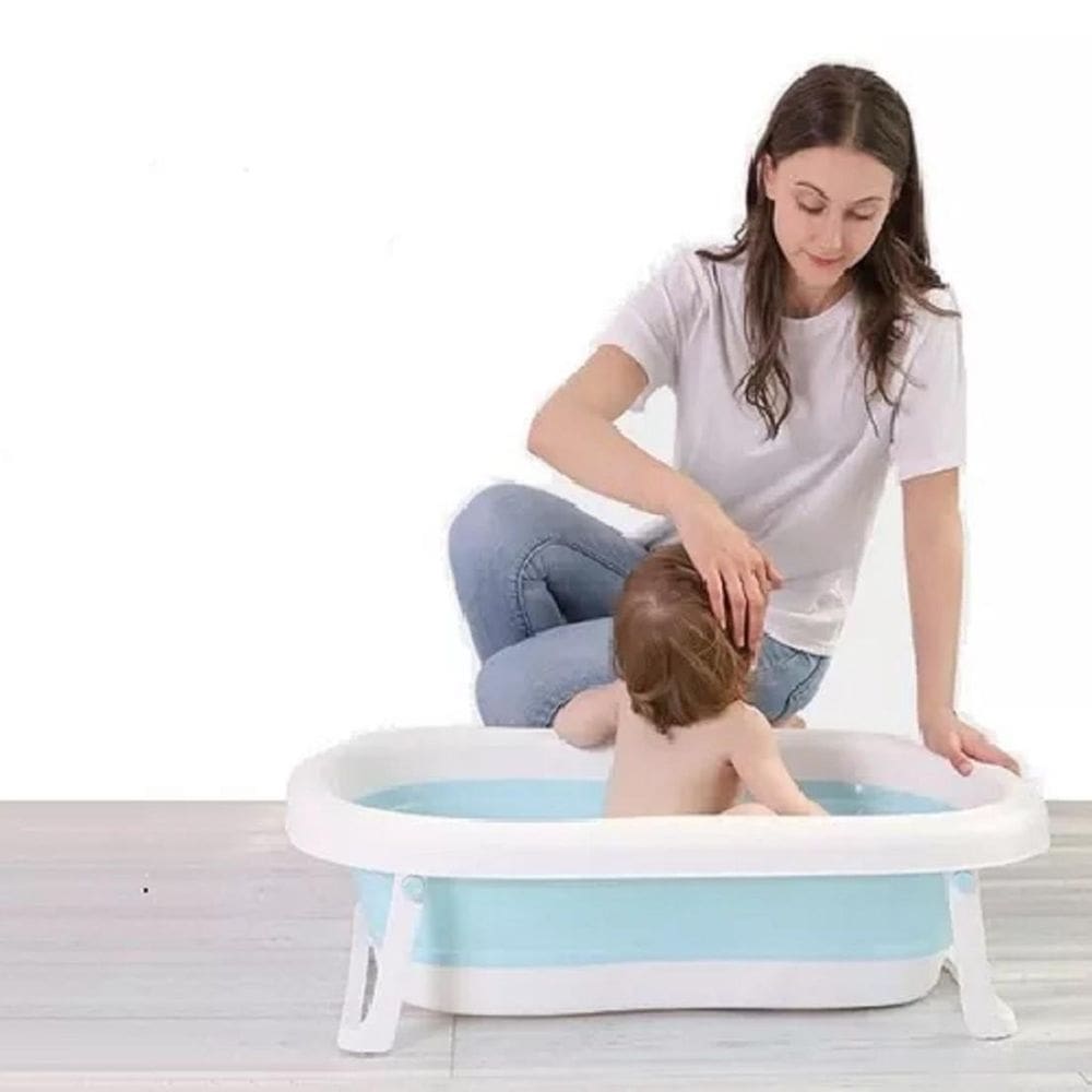 Banheira Termometro Portátil Flexível Dobrável Bebe Infantil