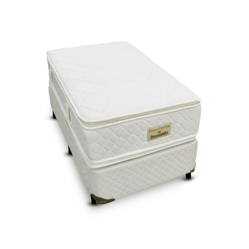 Cama box com Colchão Manchester Dunlopillo - 088X188
