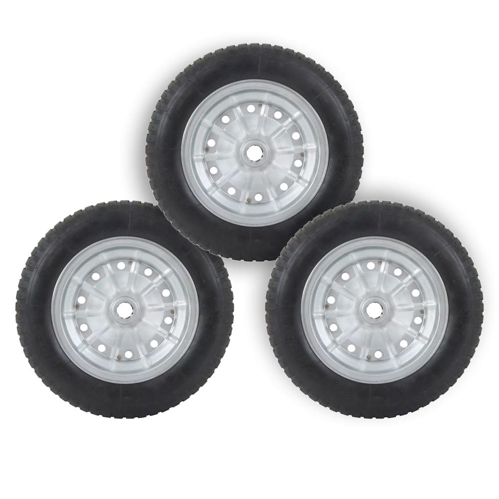 Kit 3 Pneu Completo para Carrinho de Mão e Carga 3.25 Aro 8