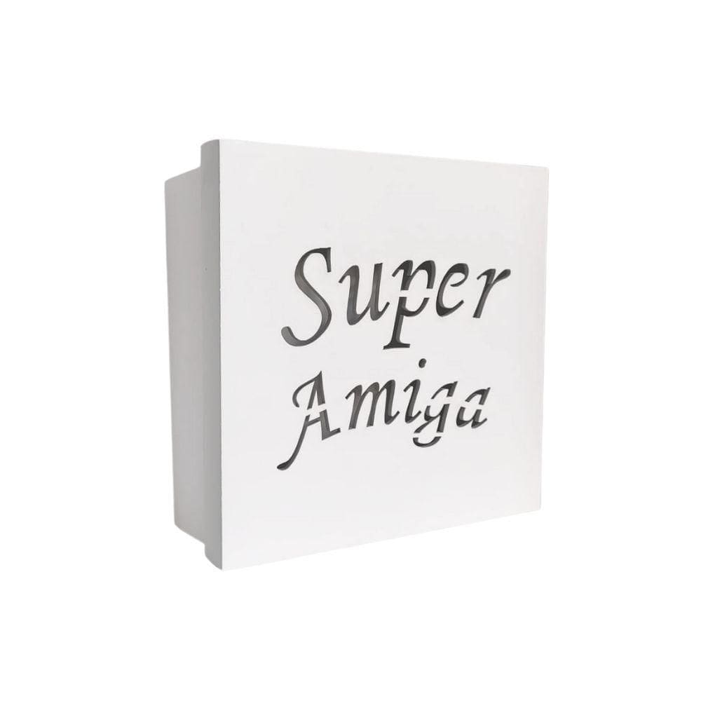 Caixas Personalizadas Brancas 100% Mdf (17x17x07) Super Amiga