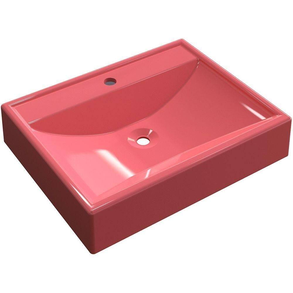 Cuba De Apoio Retangular C01 Para Banheiro Rt49 Rosa