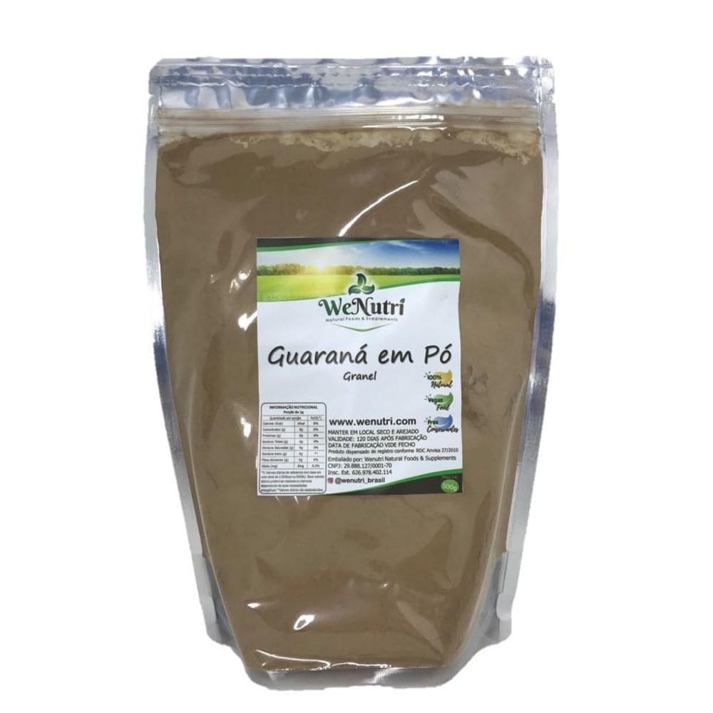 Guaraná em pó 500g wenutri