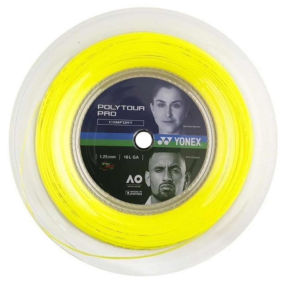 Corda para Raquete de Tênis Yonex Poly Tour Pro 1.25mm Amarela