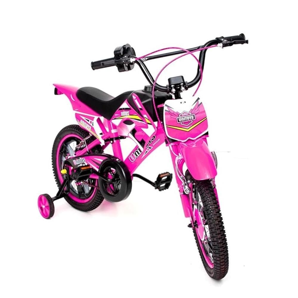 Bicicleta Infantil Aro 16 Cross Rosa - Unitoys