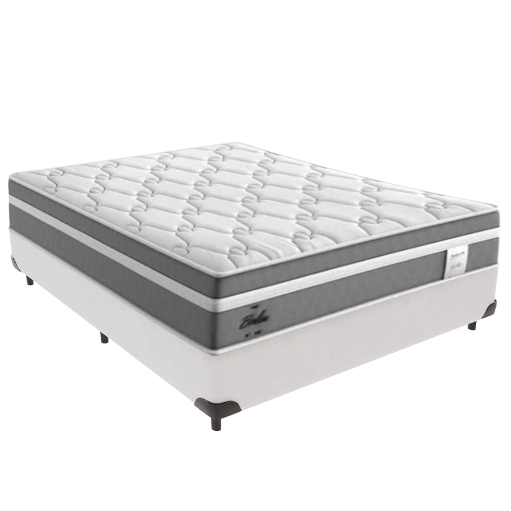 Cama Box Casal e Colchão Molas Ensacadas Berlim Probel
