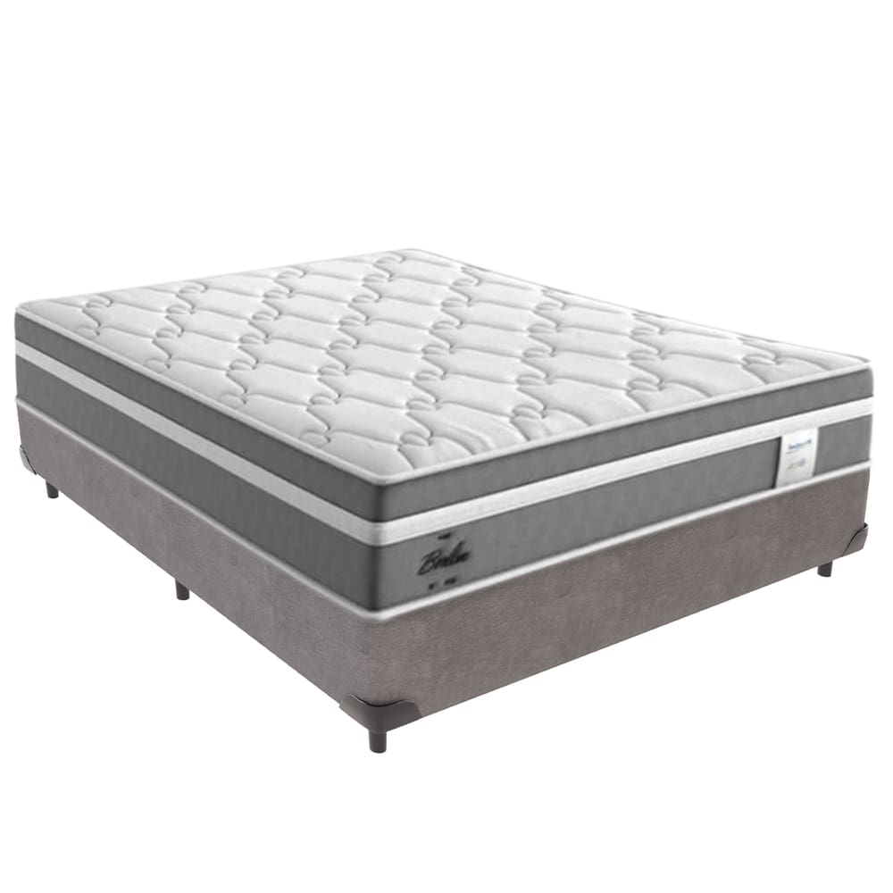 Cama Box Casal e Colchão Molas Ensacadas Berlim Probel