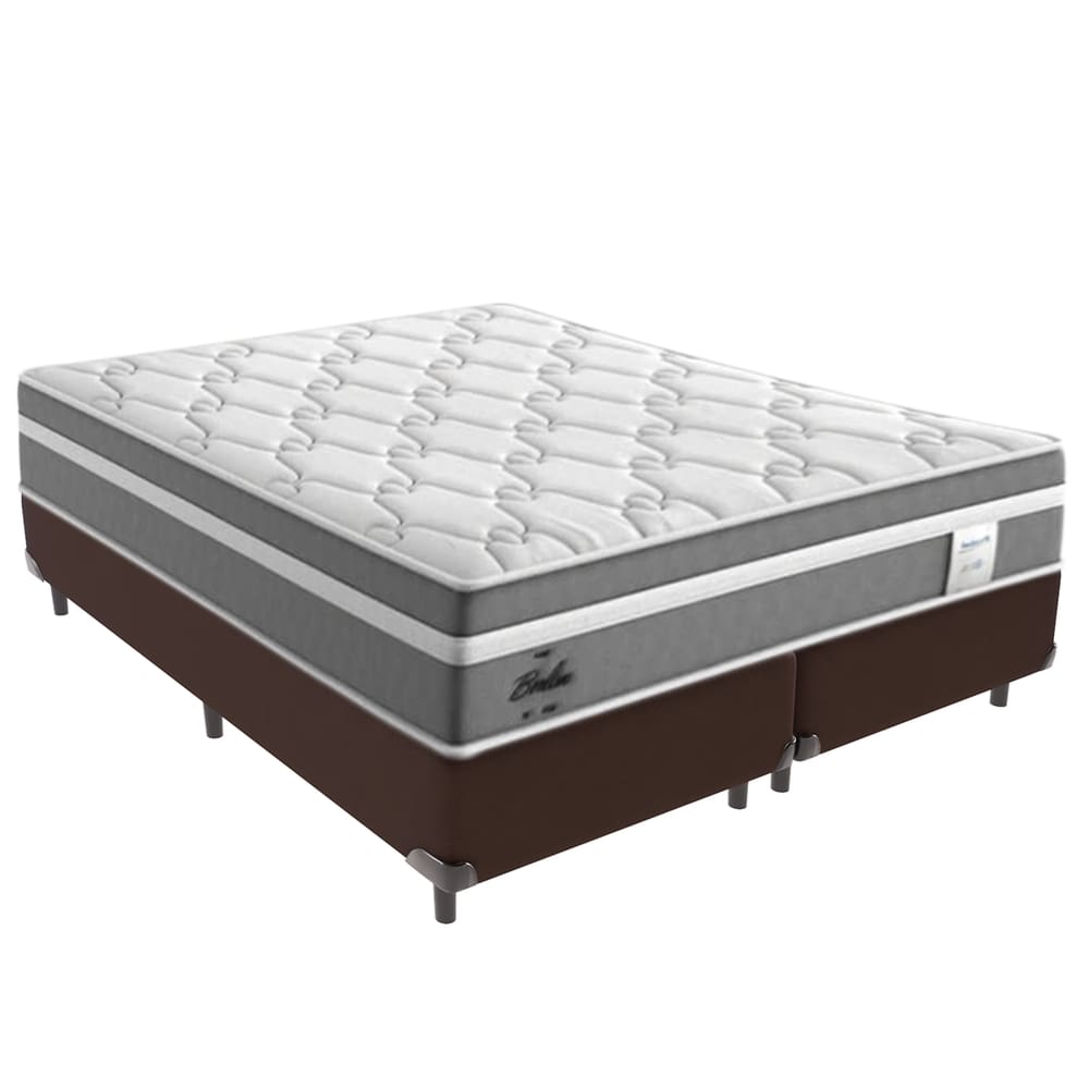 Cama Box Queen e Colchão Molas Ensacadas Berlim Probel