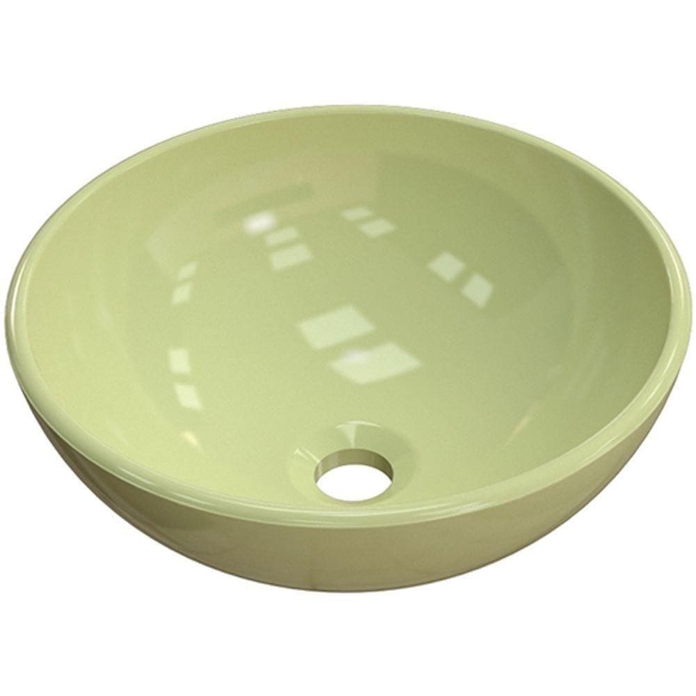 Cuba De Apoio Redonda C01 Para Banheiro R35W Verde Acqua