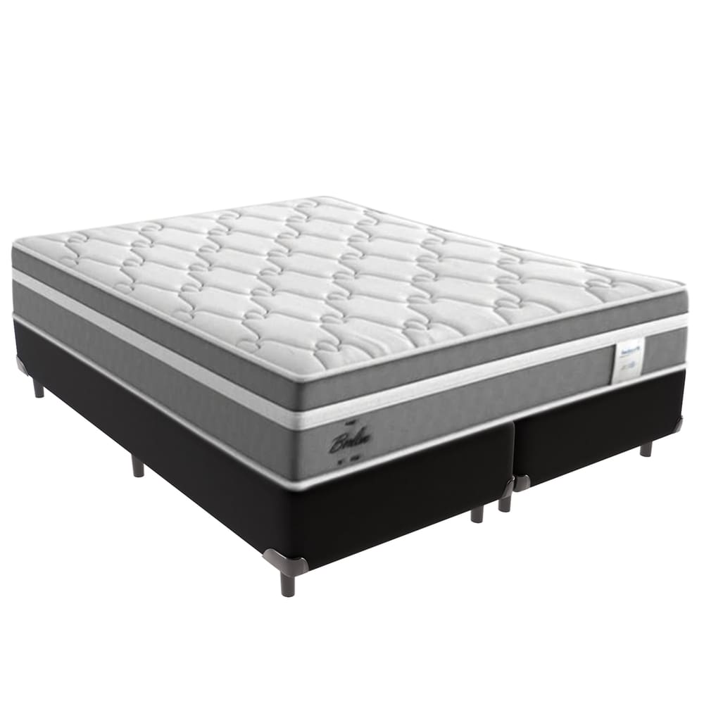 Cama Box Queen e Colchão Molas Ensacadas Berlim Probel