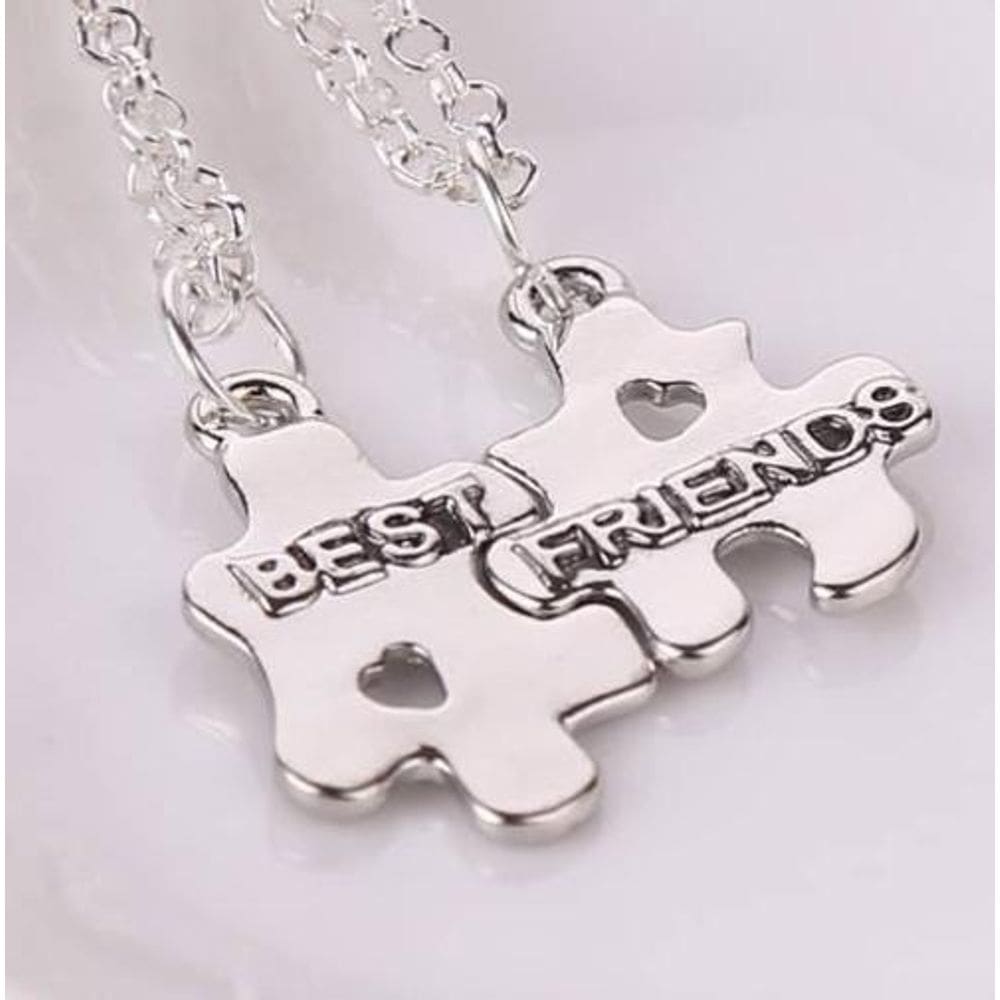 Colar Amizade Best Friends Melhores Amigas Folheado - B33