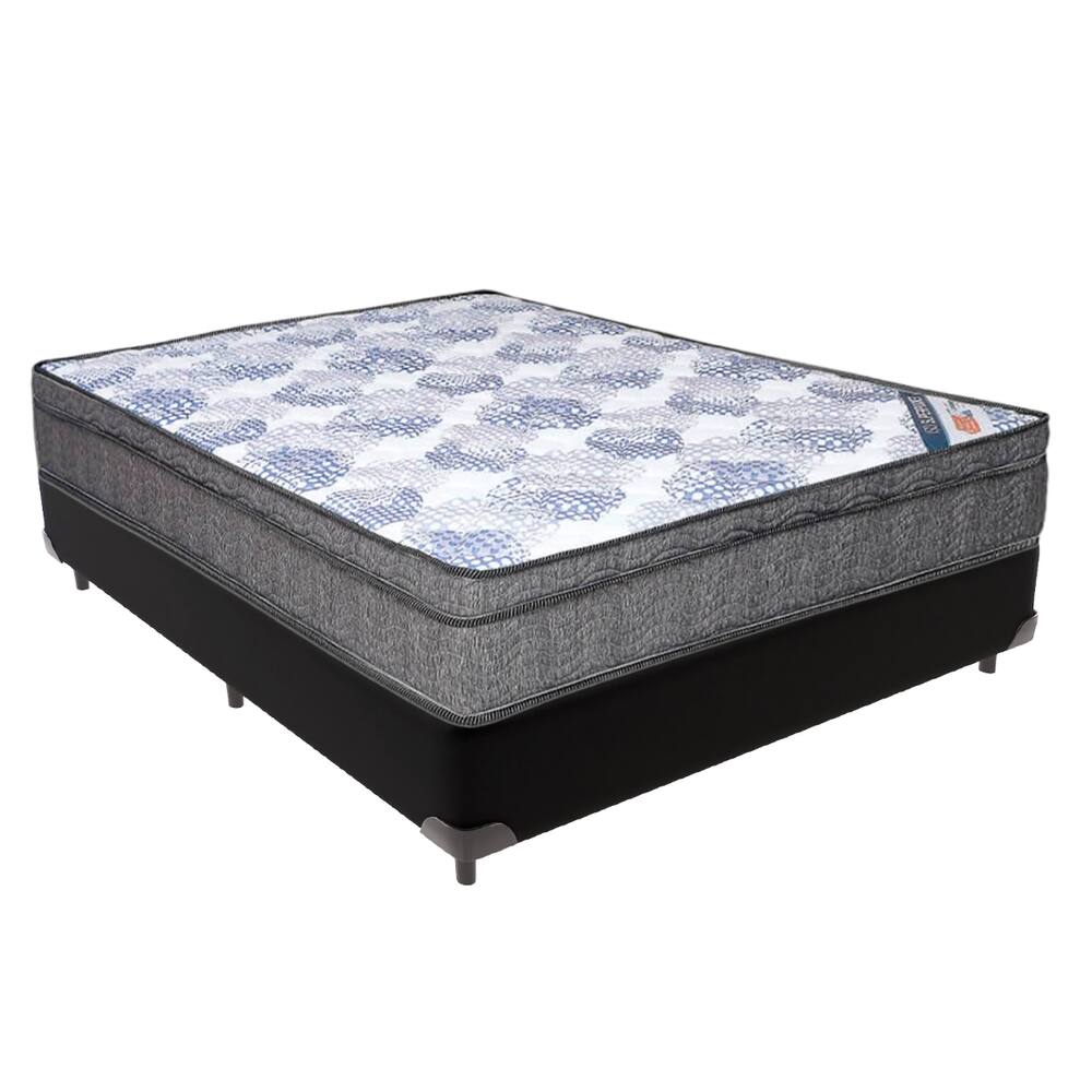 ISOSuperpocket Casal com Box Preto Colchão Ortobom 138cm