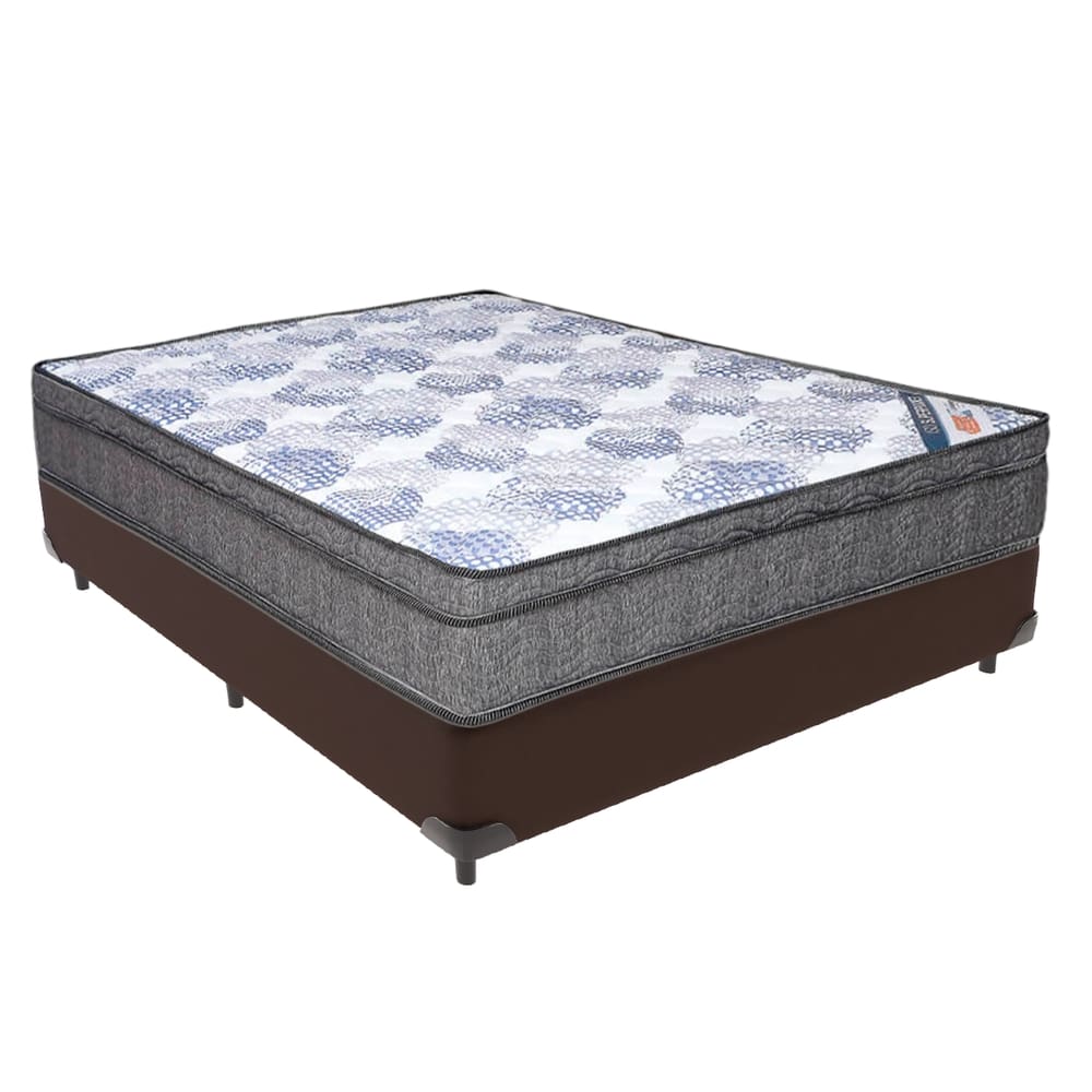 Cama Box Casal Marrom Ortobom ISOSuperpocket